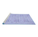 Sideview of Machine Washable Transitional Periwinkle Purple Rug, wshpat3945blu