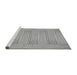 Sideview of Machine Washable Transitional Platinum Gray Rug, wshpat3945gry