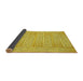 Thickness of Patterned Golden Yellow Rug, pat3945yw