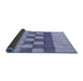 Thickness of Patterned Deep Periwinkle Purple Rug, pat3946blu