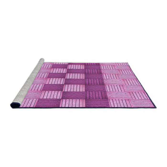 Sideview of Machine Washable Transitional Violet Purple Rug, wshpat3946pur
