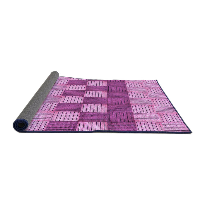 Thickness of Patterned Violet Purple Rug, pat3946pur