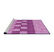 Sideview of Machine Washable Transitional Violet Purple Rug, wshpat3946pur