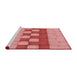 Sideview of Machine Washable Transitional Light Coral Pink Rug, wshpat3946rd