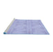 Sideview of Machine Washable Transitional Periwinkle Purple Rug, wshpat3947blu