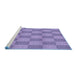 Sideview of Machine Washable Transitional Purple Mimosa Purple Rug, wshpat3948blu