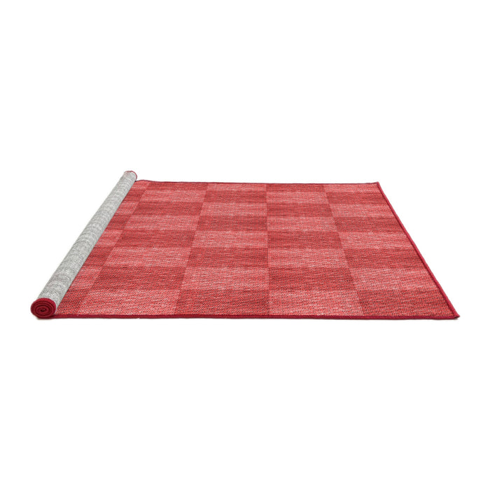 Sideview of Machine Washable Transitional Red Rug, wshpat3948rd