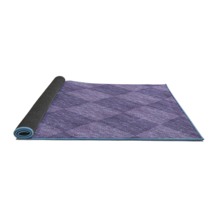 Thickness of Patterned Purple Mimosa Purple Rug, pat3949blu