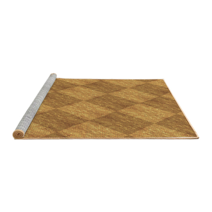 Sideview of Machine Washable Transitional Dark Orange Rug, wshpat3949brn