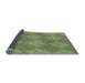 Thickness of Patterned Fern Green Rug, pat3949lblu