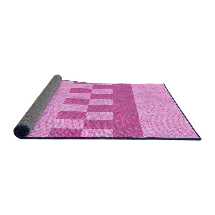 Thickness of Patterned Violet Purple Rug, pat3950pur