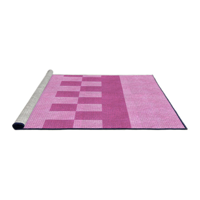 Sideview of Machine Washable Transitional Violet Purple Rug, wshpat3950pur