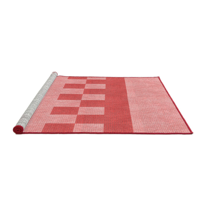 Sideview of Machine Washable Transitional Light Coral Pink Rug, wshpat3950rd