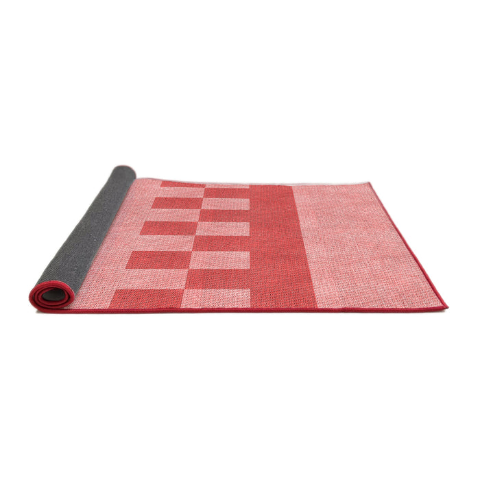 Thickness of Patterned Light Coral Pink Rug, pat3950rd