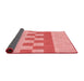Thickness of Patterned Light Coral Pink Rug, pat3950rd