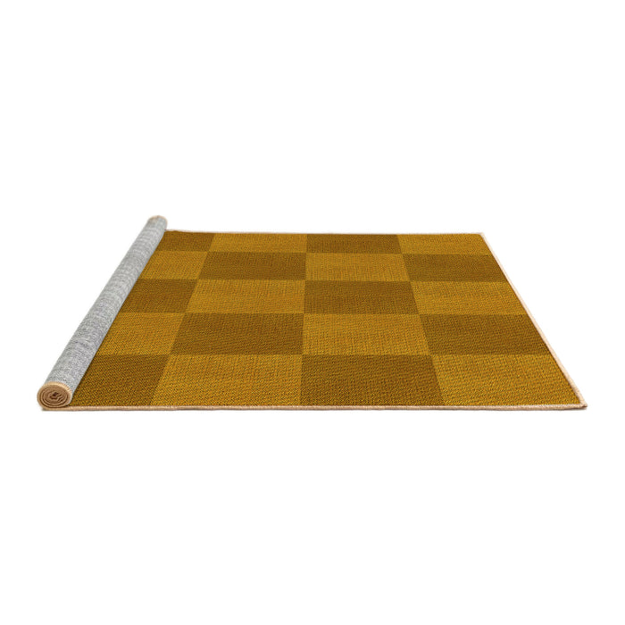 Sideview of Machine Washable Transitional Mahogany Brown Rug, wshpat3951yw