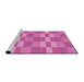 Sideview of Machine Washable Transitional Violet Purple Rug, wshpat3952pur