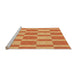 Sideview of Machine Washable Transitional Orange Rug, wshpat3953org