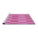 Sideview of Machine Washable Transitional Violet Purple Rug, wshpat3953pur