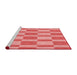 Sideview of Machine Washable Transitional Light Coral Pink Rug, wshpat3953rd