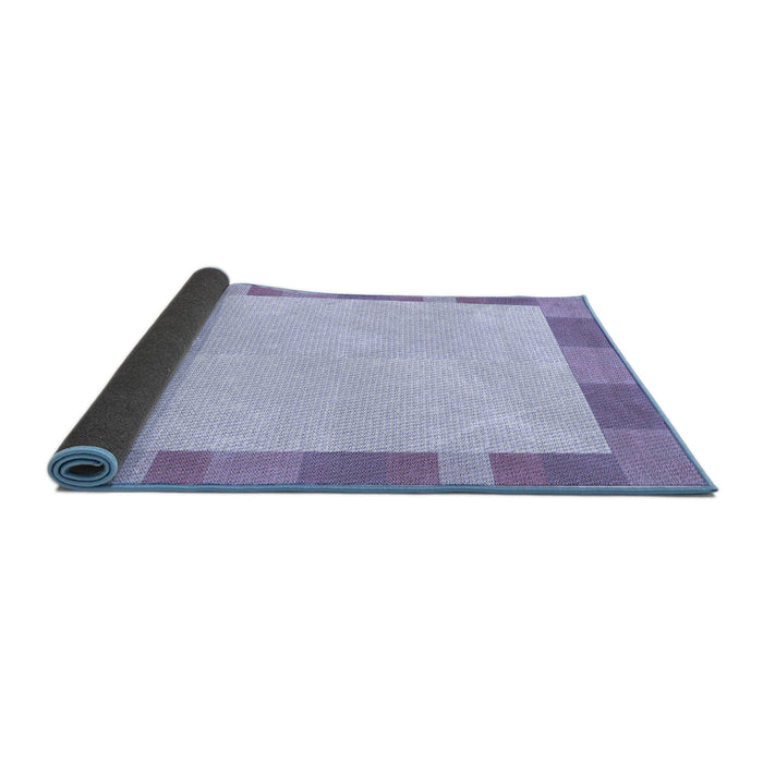 Thickness of Patterned Blue Rug, pat3954blu