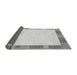 Thickness of Patterned Gunmetal Gray Rug, pat3954gry