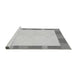 Sideview of Machine Washable Transitional Gunmetal Gray Rug, wshpat3954gry