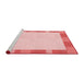 Sideview of Machine Washable Transitional Light Red Pink Rug, wshpat3954rd