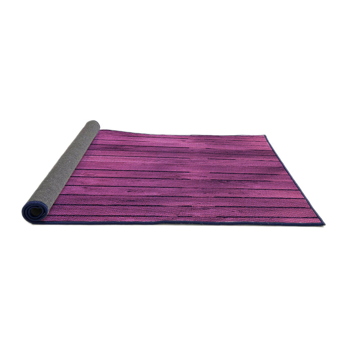Thickness of Patterned Medium Violet Red Pink Rug, pat3957pur