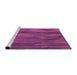 Sideview of Machine Washable Transitional Medium Violet Red Pink Rug, wshpat3957pur