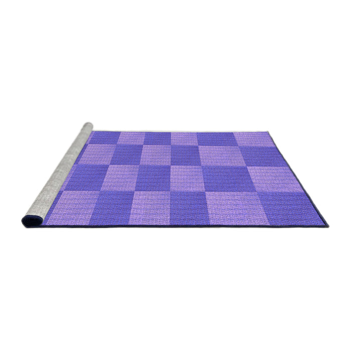 Sideview of Machine Washable Transitional Purple Mimosa Purple Rug, wshpat3959pur