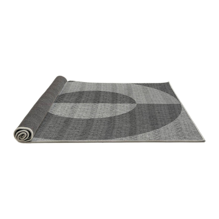 Thickness of Patterned Carbon Gray Rug, pat3960gry