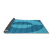 Thickness of Patterned Blue Rug, pat3960lblu