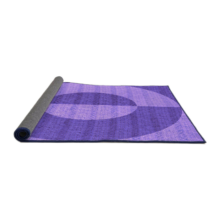 Thickness of Patterned Purple Rug, pat3960pur