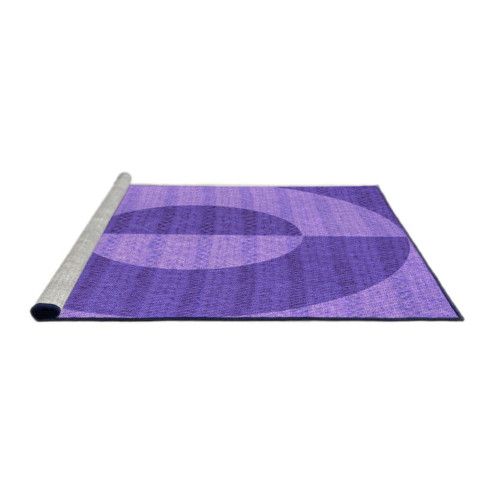 Sideview of Machine Washable Transitional Purple Rug, wshpat3960pur