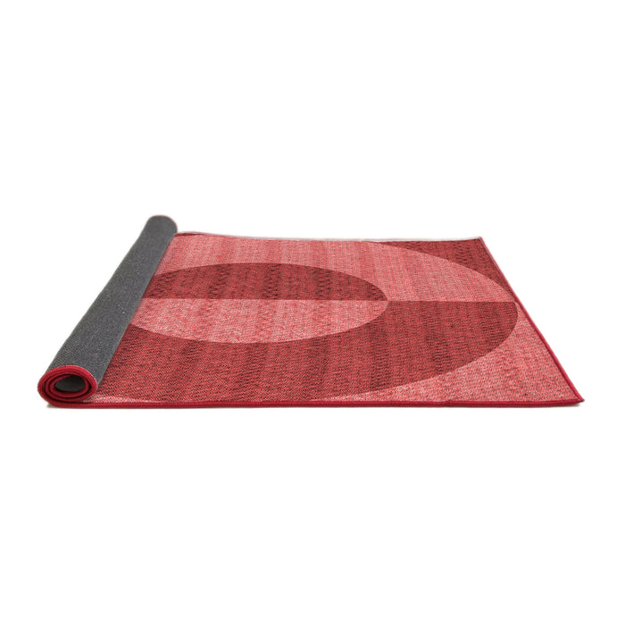 Thickness of Patterned Red Rug, pat3960rd