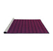 Sideview of Machine Washable Transitional Medium Violet Red Pink Rug, wshpat3961pur