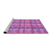 Sideview of Machine Washable Transitional Violet Purple Rug, wshpat3962pur