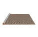 Sideview of Machine Washable Transitional Bakers Brown Rug, wshpat3965brn