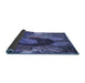 Thickness of Patterned Sky Blue Rug, pat3966blu