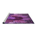 Sideview of Machine Washable Transitional Dark Magenta Purple Rug, wshpat3966pur