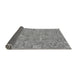 Thickness of Patterned Silver Gray Rug, pat3968gry