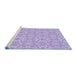 Sideview of Machine Washable Transitional Medium Purple Rug, wshpat3969blu