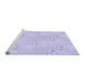 Sideview of Machine Washable Transitional Purple Mimosa Purple Rug, wshpat3972blu