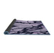 Thickness of Patterned Blue Rug, pat3973blu