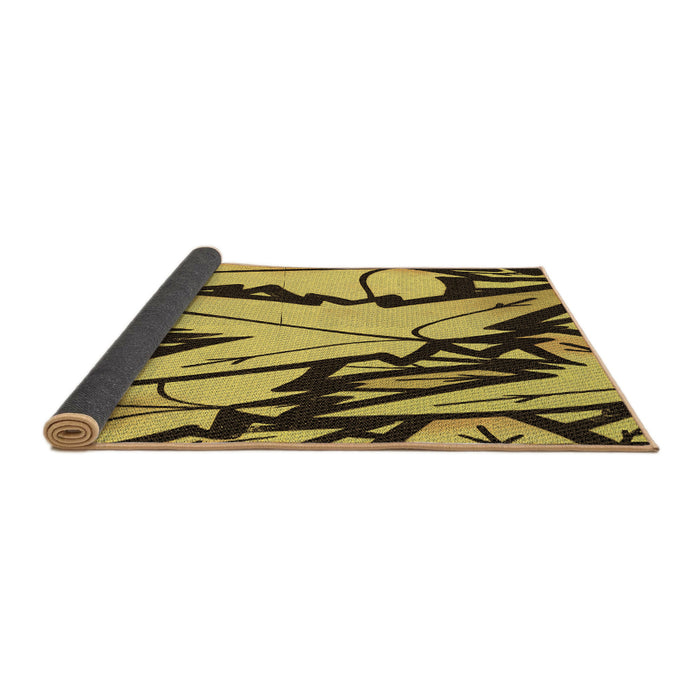 Thickness of Patterned Bakers Brown Rug, pat3973brn