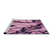 Sideview of Machine Washable Transitional Purple Rug, wshpat3973pur