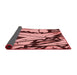 Thickness of Patterned Pastel Pink Rug, pat3973rd