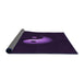 Thickness of Patterned Purple Rug, pat3975pur