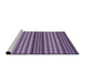 Sideview of Machine Washable Transitional Dark Purple Rug, wshpat3977pur